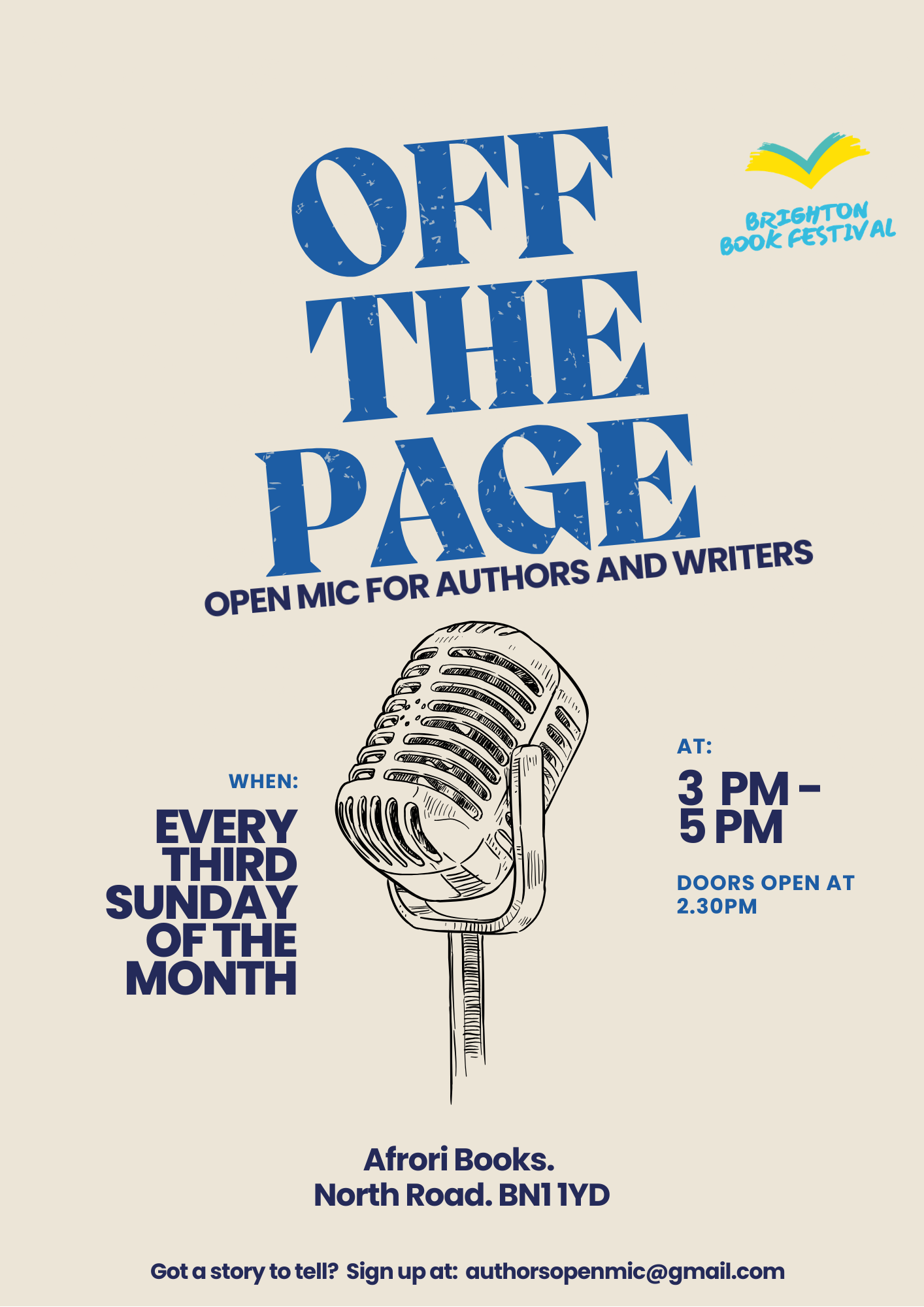 Off The Page: Open Mic for Authors and Writers