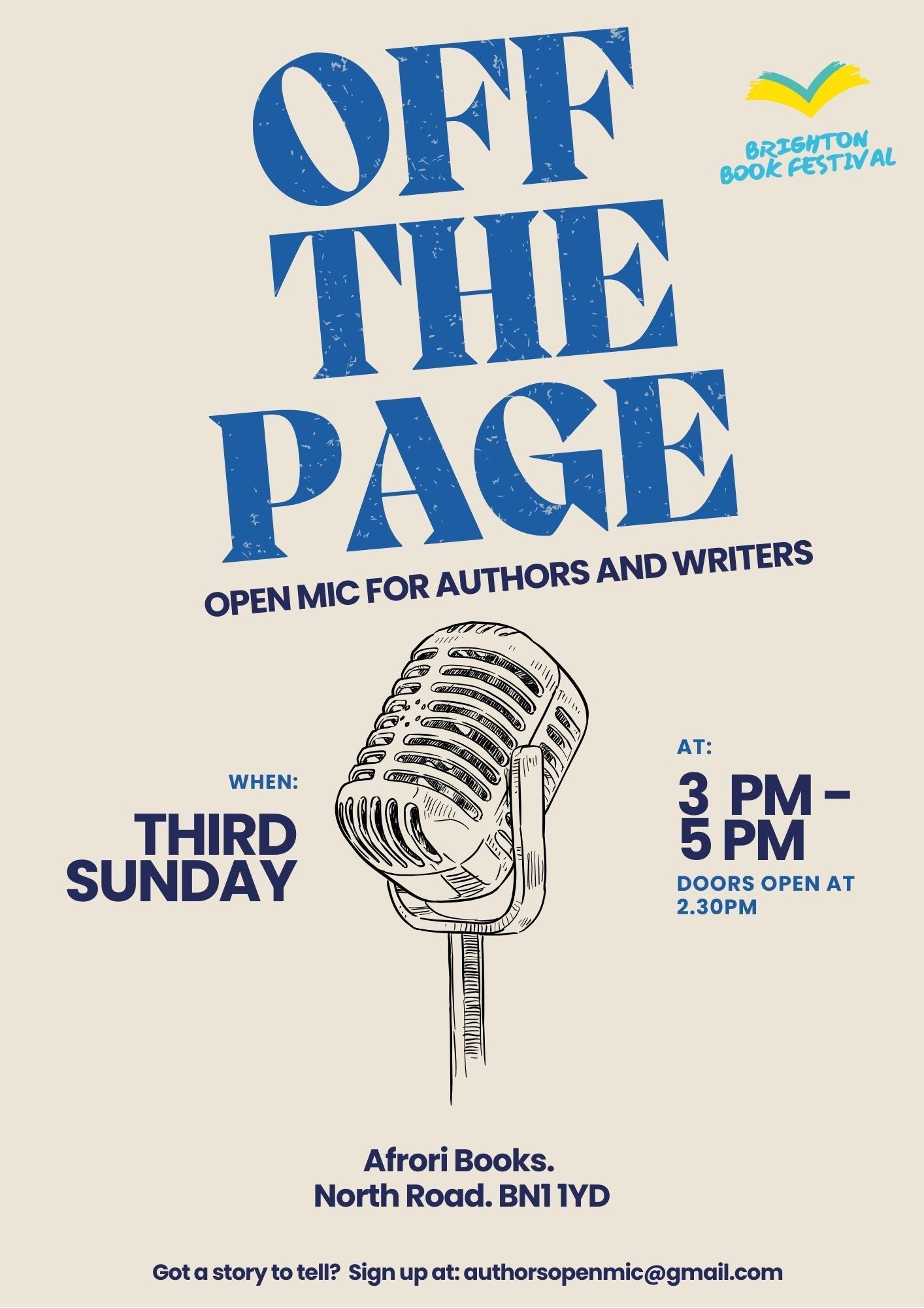 Off The Page: Open Mic for Authors and Writers